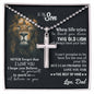 To my son | Never forget that I love you | Artisan cross necklace gift for son from dad