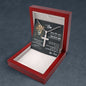 To my son | Never forget that I love you | Artisan cross necklace gift for son from dad