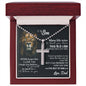To my son | Never forget that I love you | Artisan cross necklace gift for son from dad