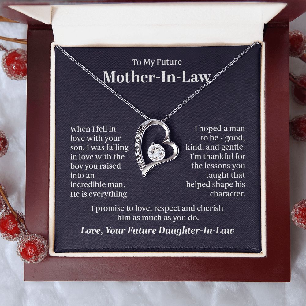 To my future mother in law - when I fell in love with your son