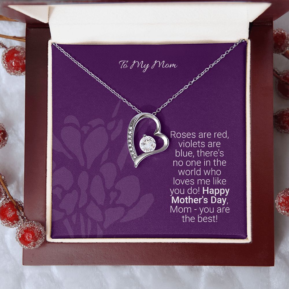 Mother's day gifts, Gifts for mom, Personalize gift for mom, Forever heart necklace gifts for mom