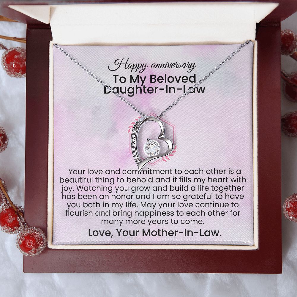 Your love and commitment to each other is a beautiful thing | Forever love necklace gift for anniversary