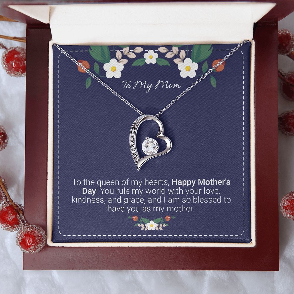 Mother's day gifts, Gifts for mom, Personalize gift for mom, Forever heart necklace gifts for mom