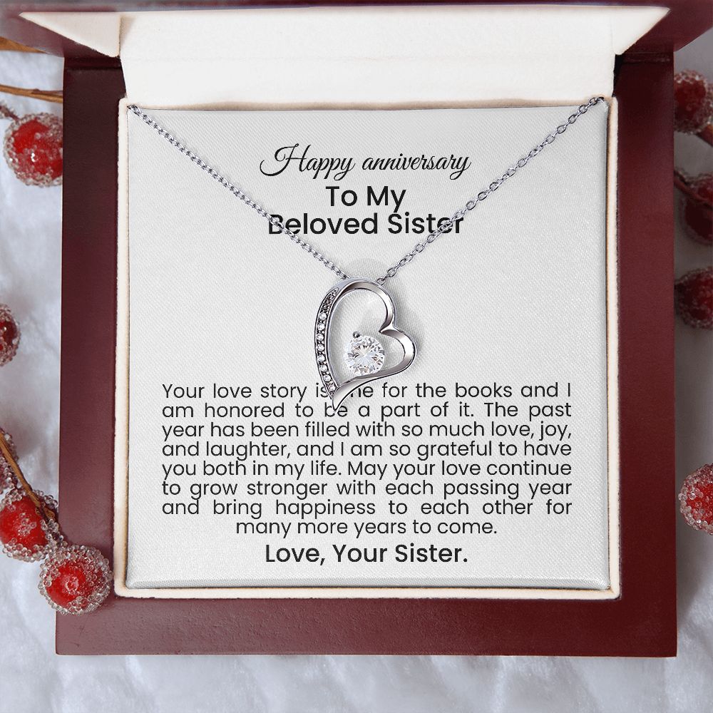 Your love story is one for the books and I am honored to be a part of it | Forever love necklace gift for anniversary