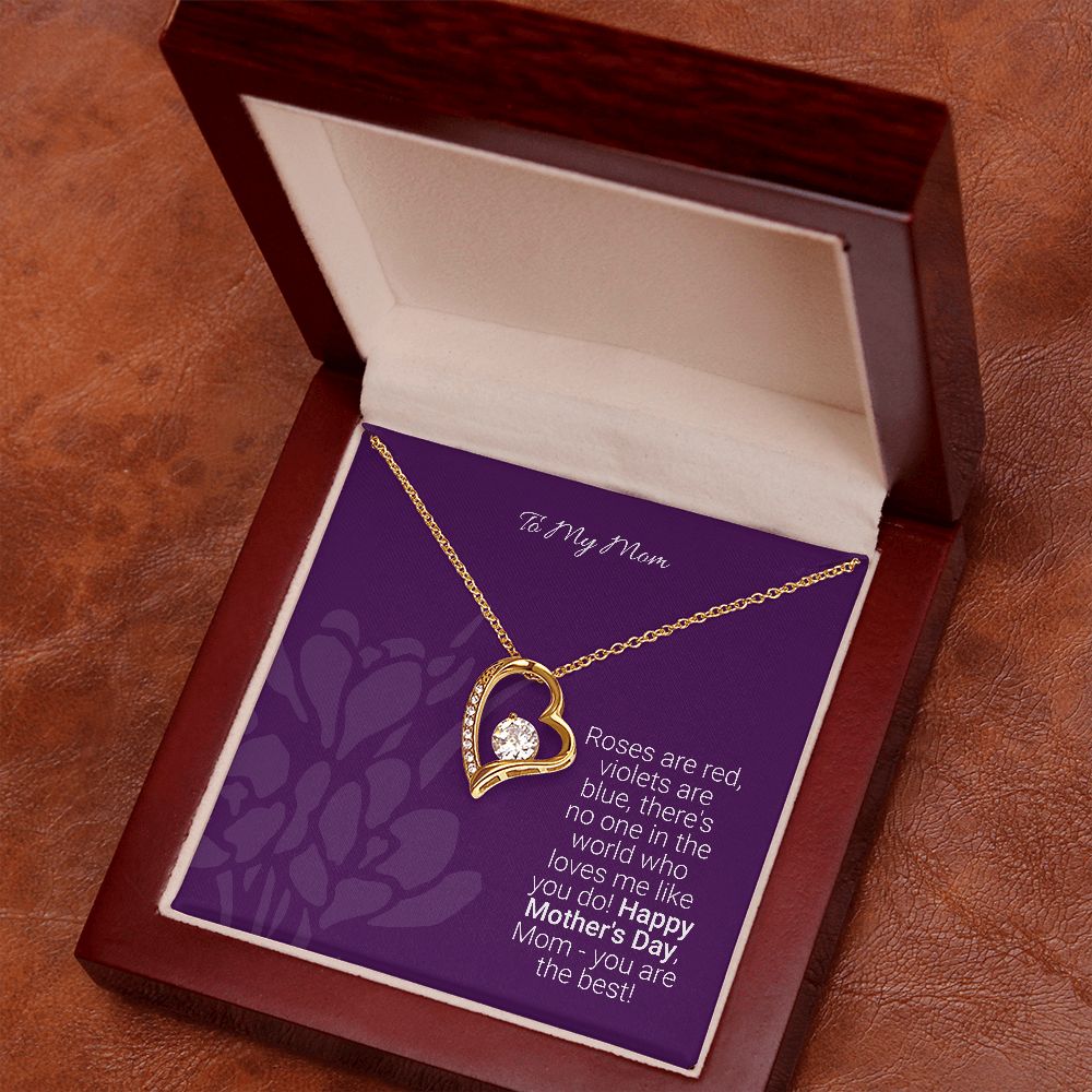Mother's day gifts, Gifts for mom, Personalize gift for mom, Forever heart necklace gifts for mom