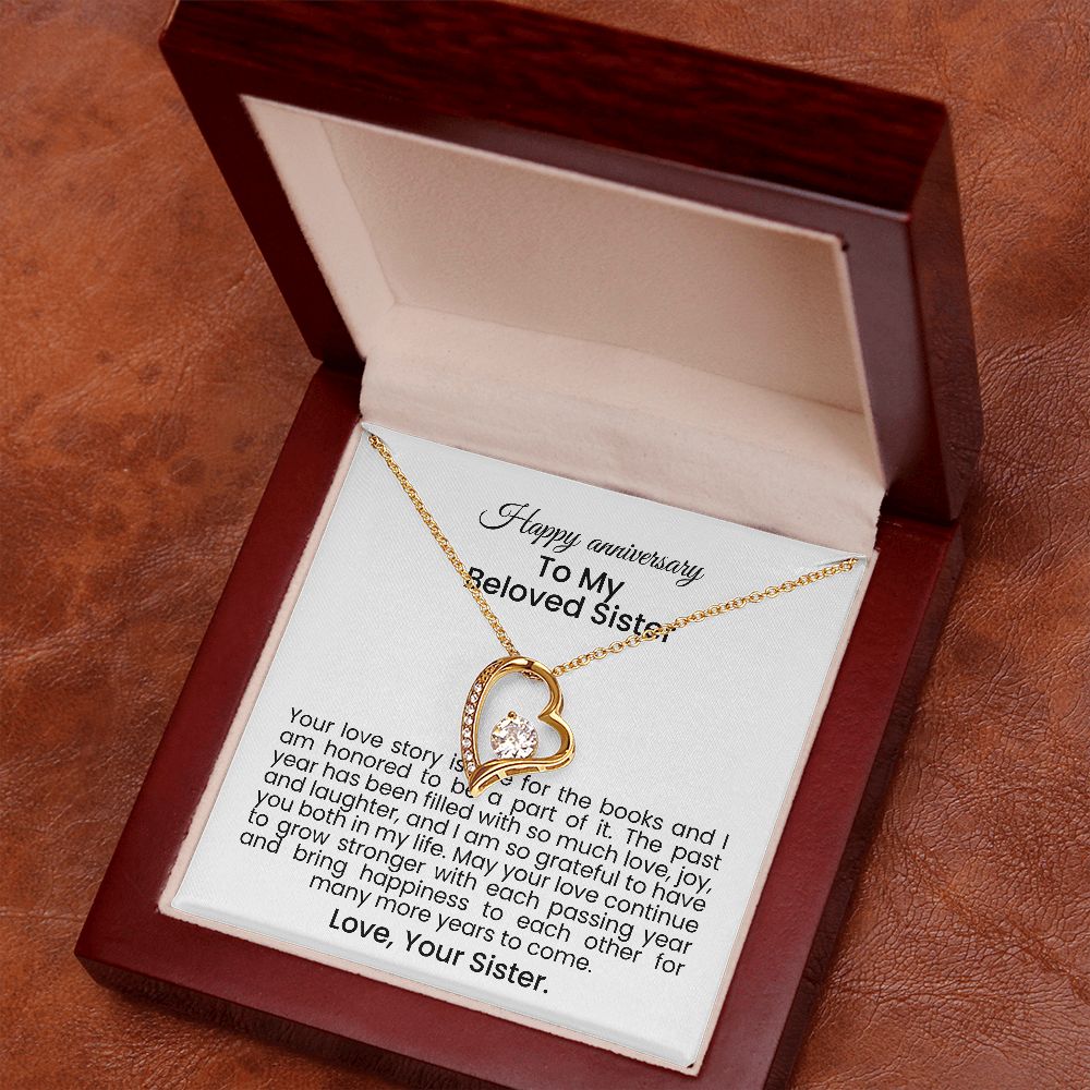 Your love story is one for the books and I am honored to be a part of it | Forever love necklace gift for anniversary