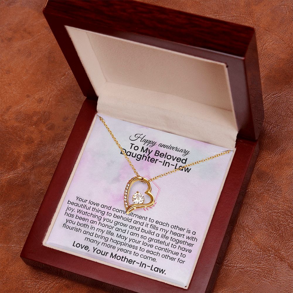 Your love and commitment to each other is a beautiful thing | Forever love necklace gift for anniversary