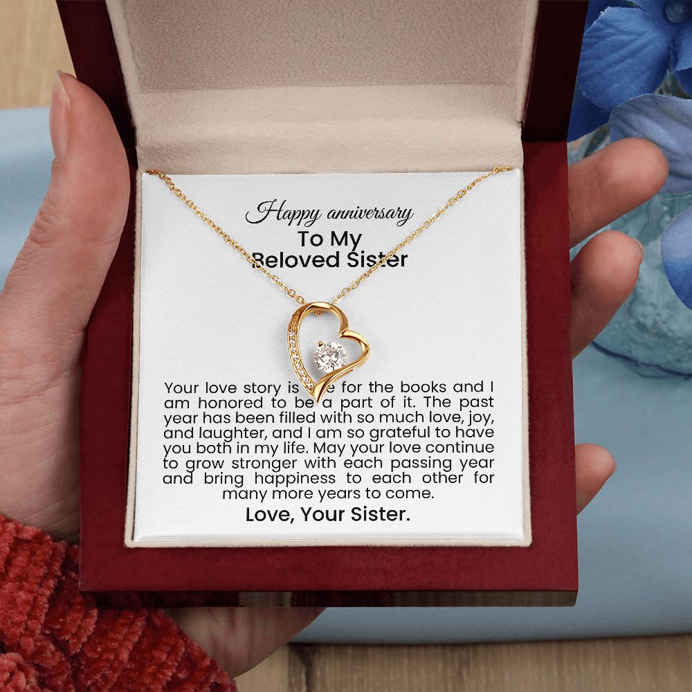 Your love story is one for the books and I am honored to be a part of it | Forever love necklace gift for anniversary