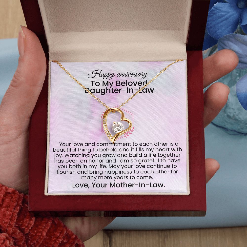 Your love and commitment to each other is a beautiful thing | Forever love necklace gift for anniversary