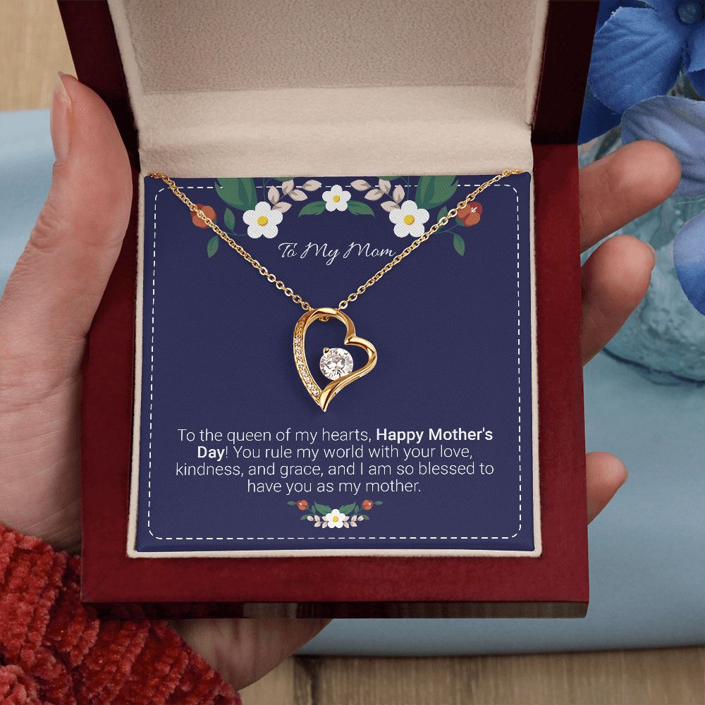 Mother's day gifts, Gifts for mom, Personalize gift for mom, Forever heart necklace gifts for mom