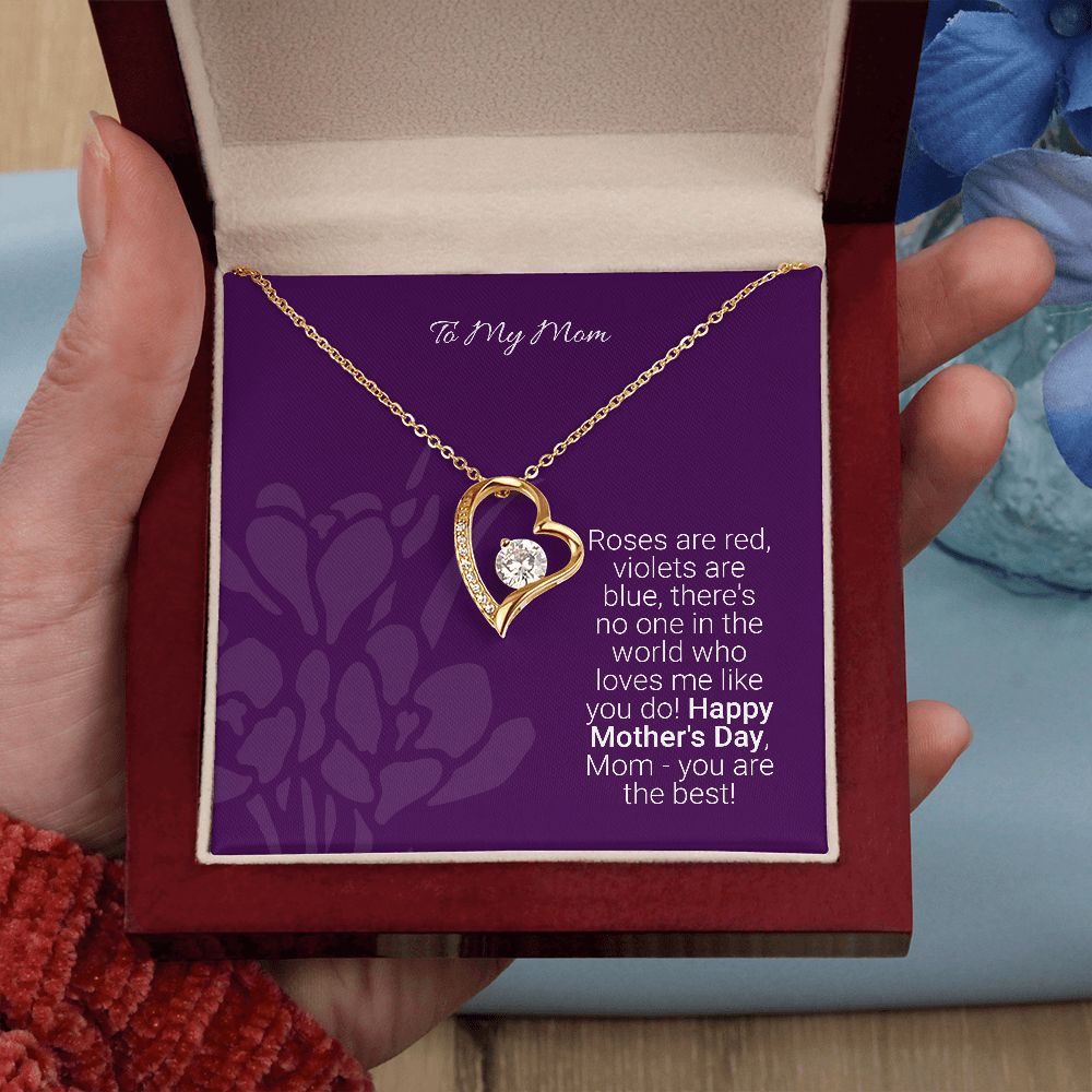 Mother's day gifts, Gifts for mom, Personalize gift for mom, Forever heart necklace gifts for mom