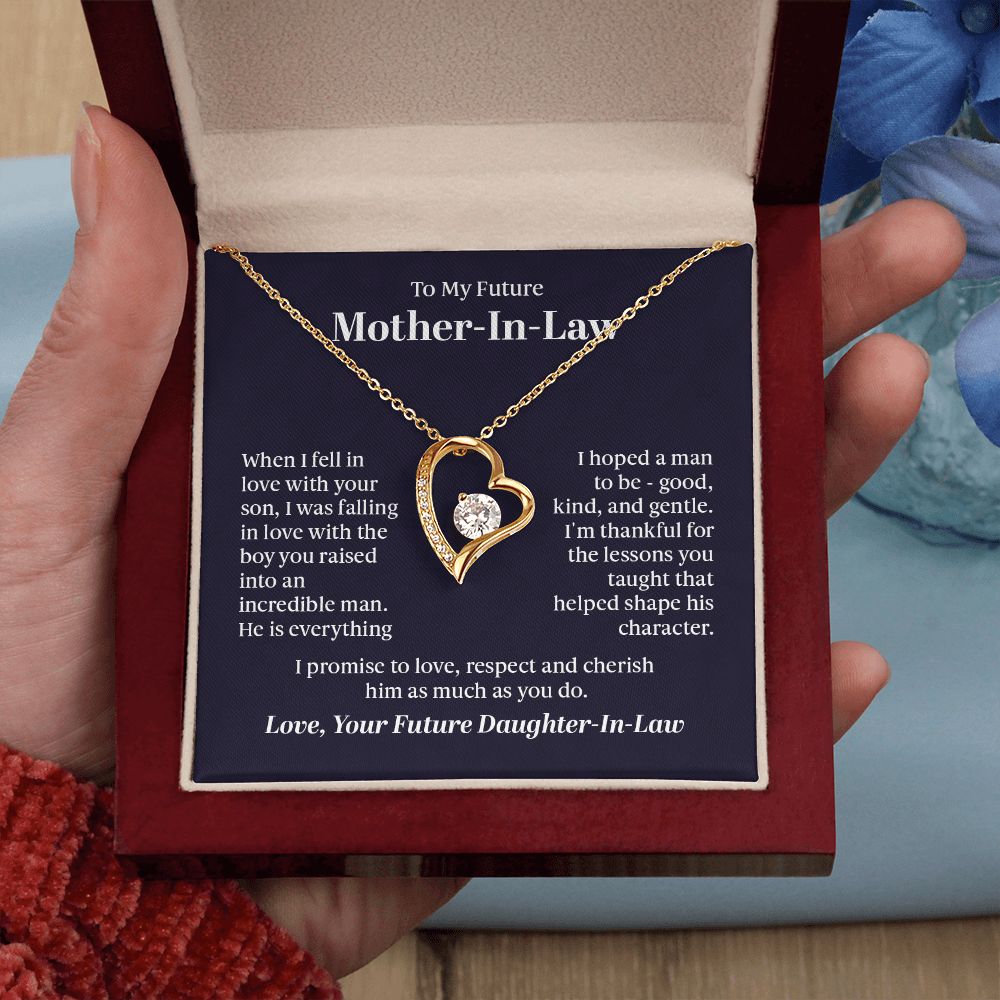 To my future mother in law - when I fell in love with your son