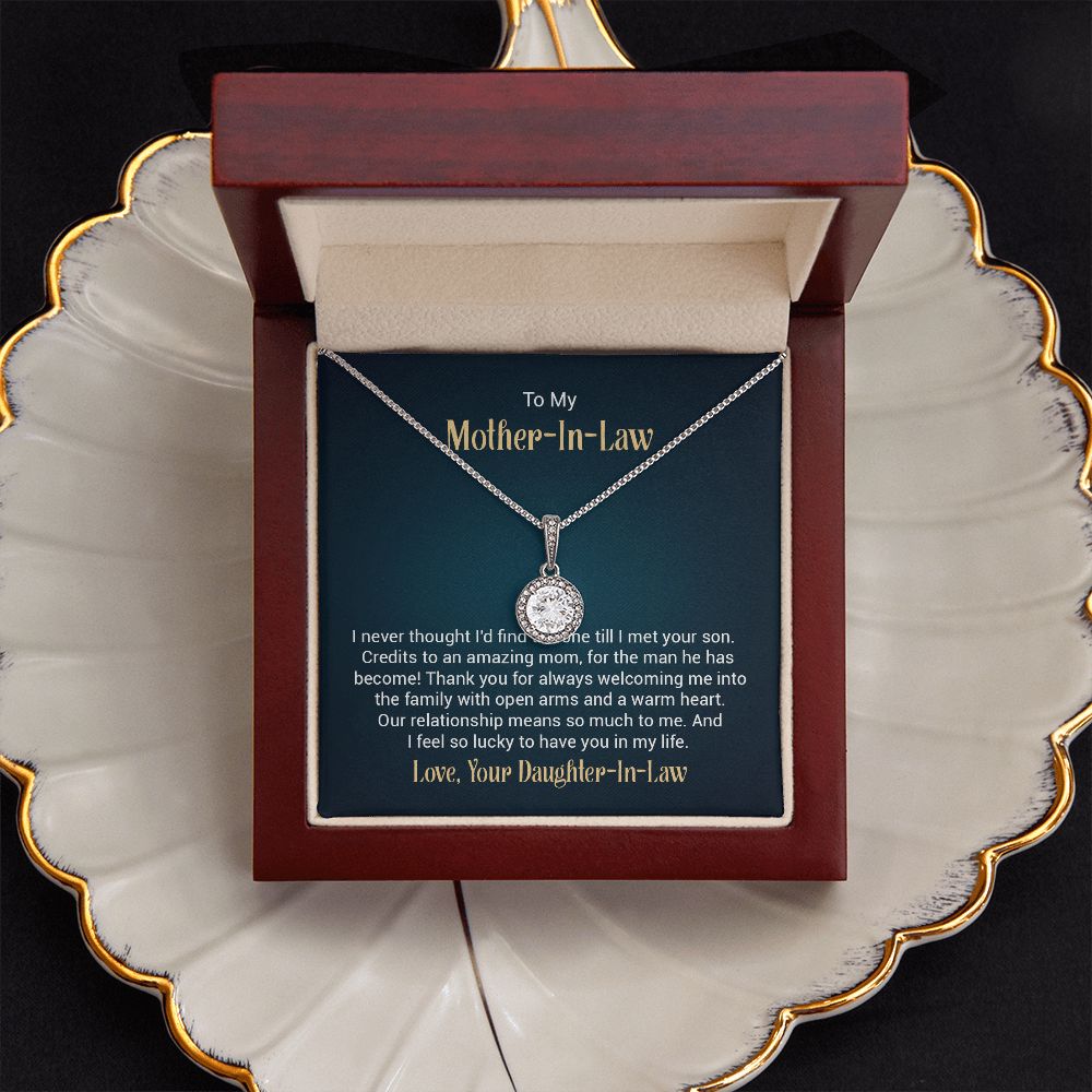 To my mother - in - law - I never thought I'd find the one till I met your son - Mother's day gifts for mother-in-law