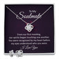 To my soulmate | Our spirits began touching one another | Best Love Knot Necklace for Your Beloved One