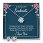 To my soulmate - Thinking of you Keeps me Awake | Best Love Knot Necklace for Your Beloved One