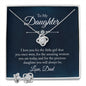 To my daughter - I Love You | Best Love Knot Necklace for Your Beloved One