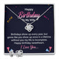 Happy Birthday to my Wife - Best Love Knot Necklace for Your Beloved One