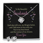 To my Beautiful Soulmate - Each day with You my Life Gets Better | Best Love Knot Necklace for Your Beloved One