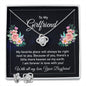 To my girlfriend | "My favorite place " Best Love Knot Necklace and Message Card for Your Beloved One
