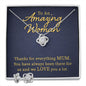 To An Amazing Woman | Best Love Knot Necklace for Your Beloved One