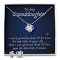 To my Granddaughter | Best Love Knot Necklace for Your Beloved One