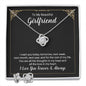 To My Beautiful Girlfriend | I Want You Forever | Best Love Knot Necklace for Your Beloved One