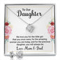 To Our Daughter - Best Love Knot Necklace for Your Beloved One