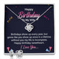Happy Birthday to my Wife - Best Love Knot Necklace for Your Beloved One