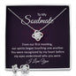 To my soulmate | Our spirits began touching one another | Best Love Knot Necklace for Your Beloved One