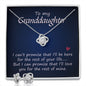 To my Granddaughter | Best Love Knot Necklace for Your Beloved One