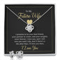 To my future Wife - I promise to be your best friend | Best Love Knot Necklace for Your Beloved One