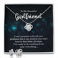 To My Beautiful Girlfriend - I can't promise to fix all your problems, but your are not alone | Best Love Knot Necklace for Your Beloved One