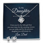 To my daughter - I Love You | Best Love Knot Necklace for Your Beloved One