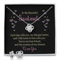 To my Beautiful Soulmate - Each day with You my Life Gets Better | Best Love Knot Necklace for Your Beloved One