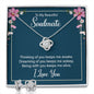 To my soulmate - Thinking of you Keeps me Awake | Best Love Knot Necklace for Your Beloved One