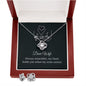Dear wife - My Heart Holds You When My Arms Cannot | Best Love Knot Necklace for Your Beloved One