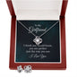 To my girlfriend | You are Perfect | Best Love Knot Jewelry Set and Message Card for Your Beloved One