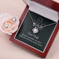 Dear wife - My Heart Holds You When My Arms Cannot | Best Love Knot Necklace for Your Beloved One