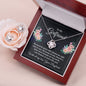 To my girlfriend | "My favorite place " Best Love Knot Necklace and Message Card for Your Beloved One