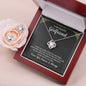 To My Beautiful Girlfriend | I Want You Forever | Best Love Knot Necklace for Your Beloved One
