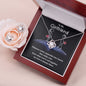 To my girlfriend | Distance never separates two hearts | Best Love Knot Necklace and Message Card for Your Beloved One