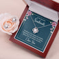 To my soulmate - Thinking of you Keeps me Awake | Best Love Knot Necklace for Your Beloved One