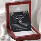 To my Beautiful Granddaughter - You Stole My Heart | Best Love Knot Necklace for Your Beloved One