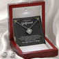 To My Beautiful Girlfriend | I Want You Forever | Best Love Knot Necklace for Your Beloved One