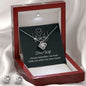 Dear wife - My Heart Holds You When My Arms Cannot | Best Love Knot Necklace for Your Beloved One