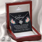 To my girlfriend | "My favorite place " Best Love Knot Necklace and Message Card for Your Beloved One