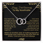 Your love has brought so much happiness into my life | Perfect pair necklace for first anniversary