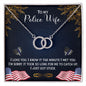 To my Police Wife The Perfect Pair Necklace