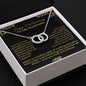 Your love has brought so much happiness into my life | Perfect pair necklace for first anniversary