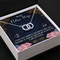 To my Police Wife The Perfect Pair Necklace